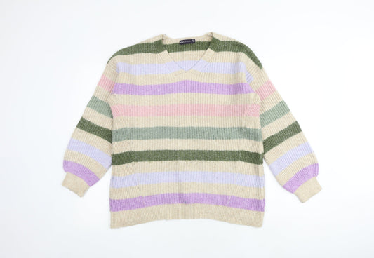 Womens UK Size S Marks and Spencer Multicoloured Pullover Jumper