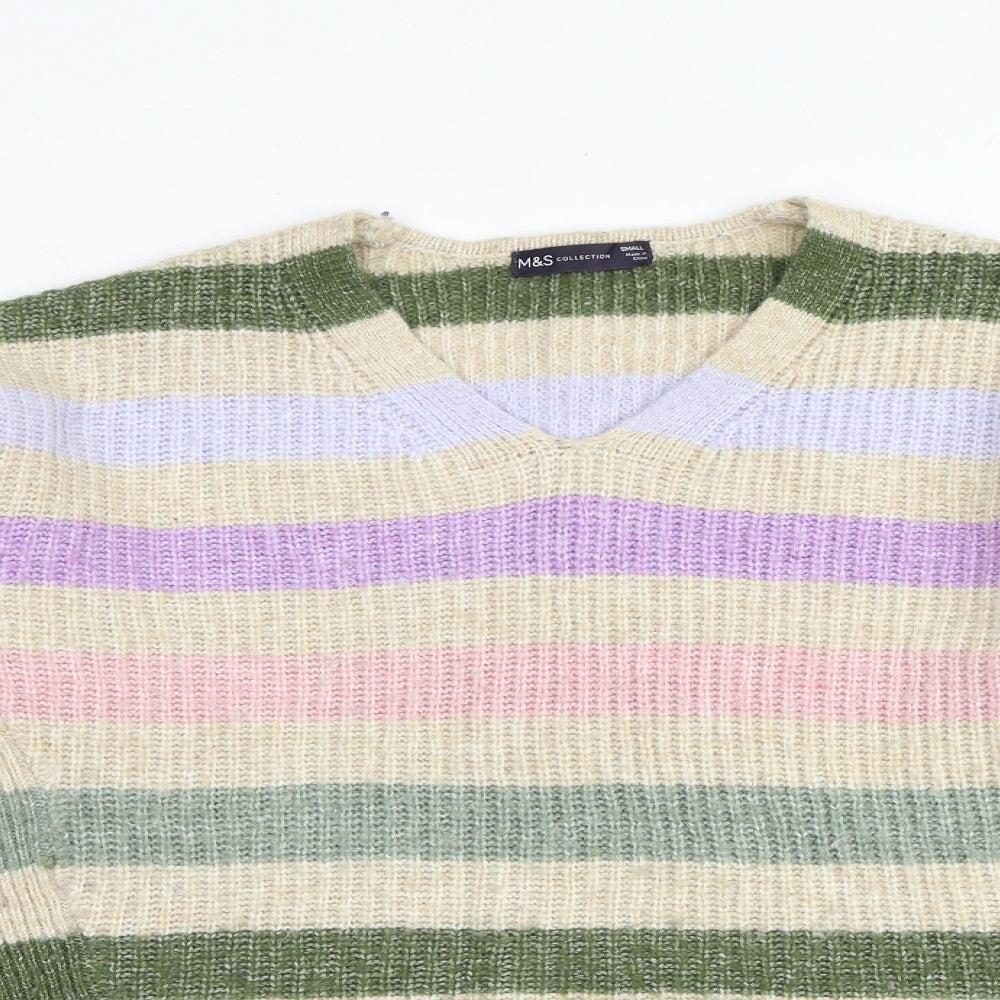 Womens UK Size S Marks and Spencer Multicoloured Pullover Jumper