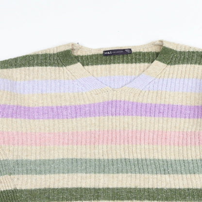 Womens UK Size S Marks and Spencer Multicoloured Pullover Jumper