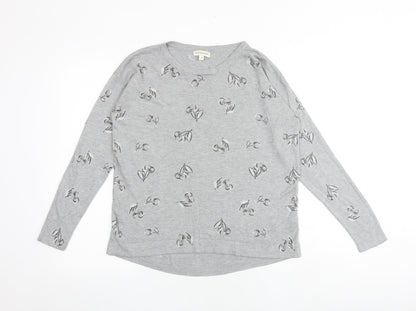 Womens UK Size M Monsoon Grey Pullover Jumper