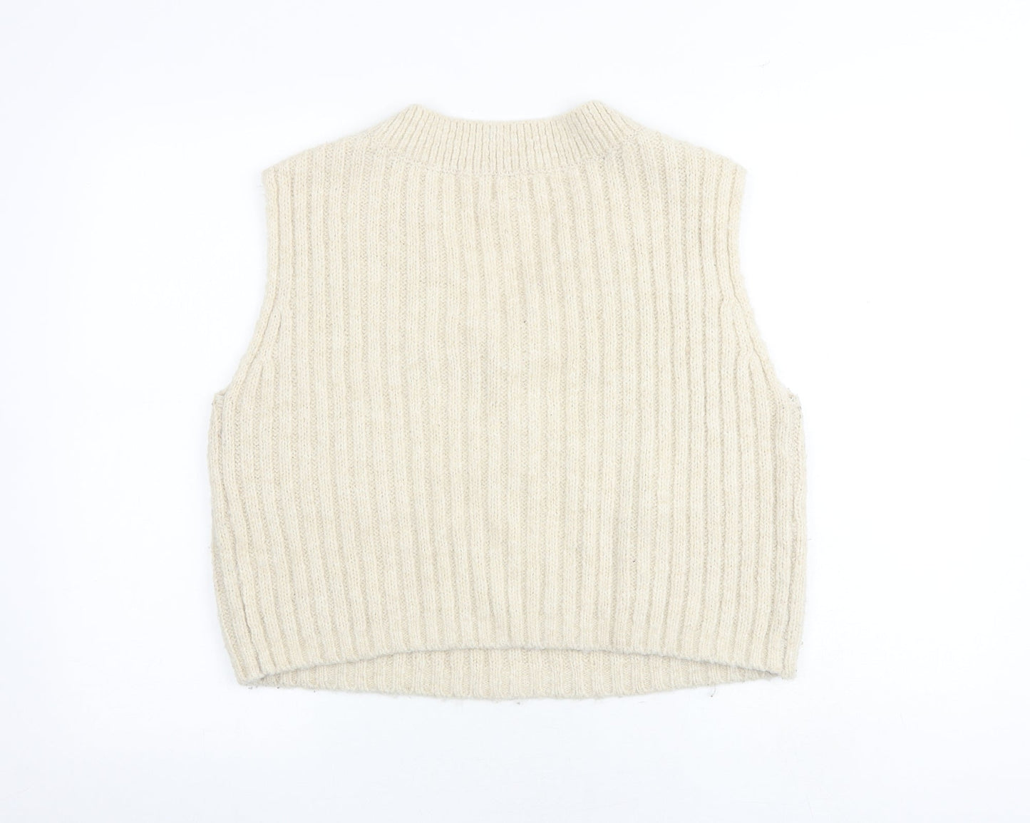 Womens UK Size S H&M Beige Vest Jumper