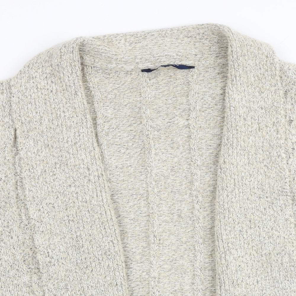 Womens UK Size 14 Maine Beige Cardigan Jumper