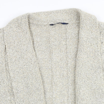 Womens UK Size 14 Maine Beige Cardigan Jumper