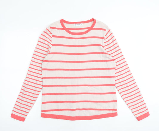 Womens UK Size M Gallery Multicoloured Pullover Jumper