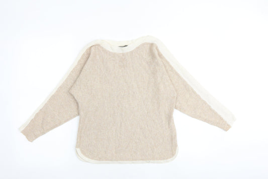Womens UK Size XS Oasis Brown Pullover Jumper