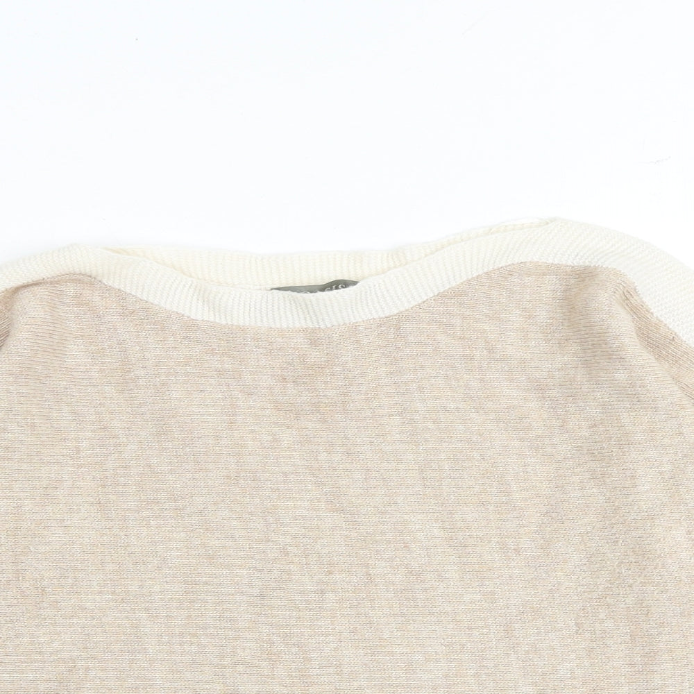 Womens UK Size XS Oasis Brown Pullover Jumper