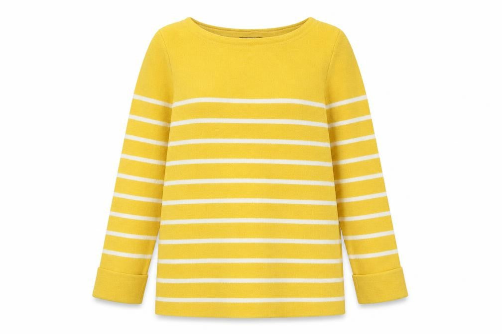 Womens UK Size S Adrienne Vittadini Yellow Pullover Jumper
