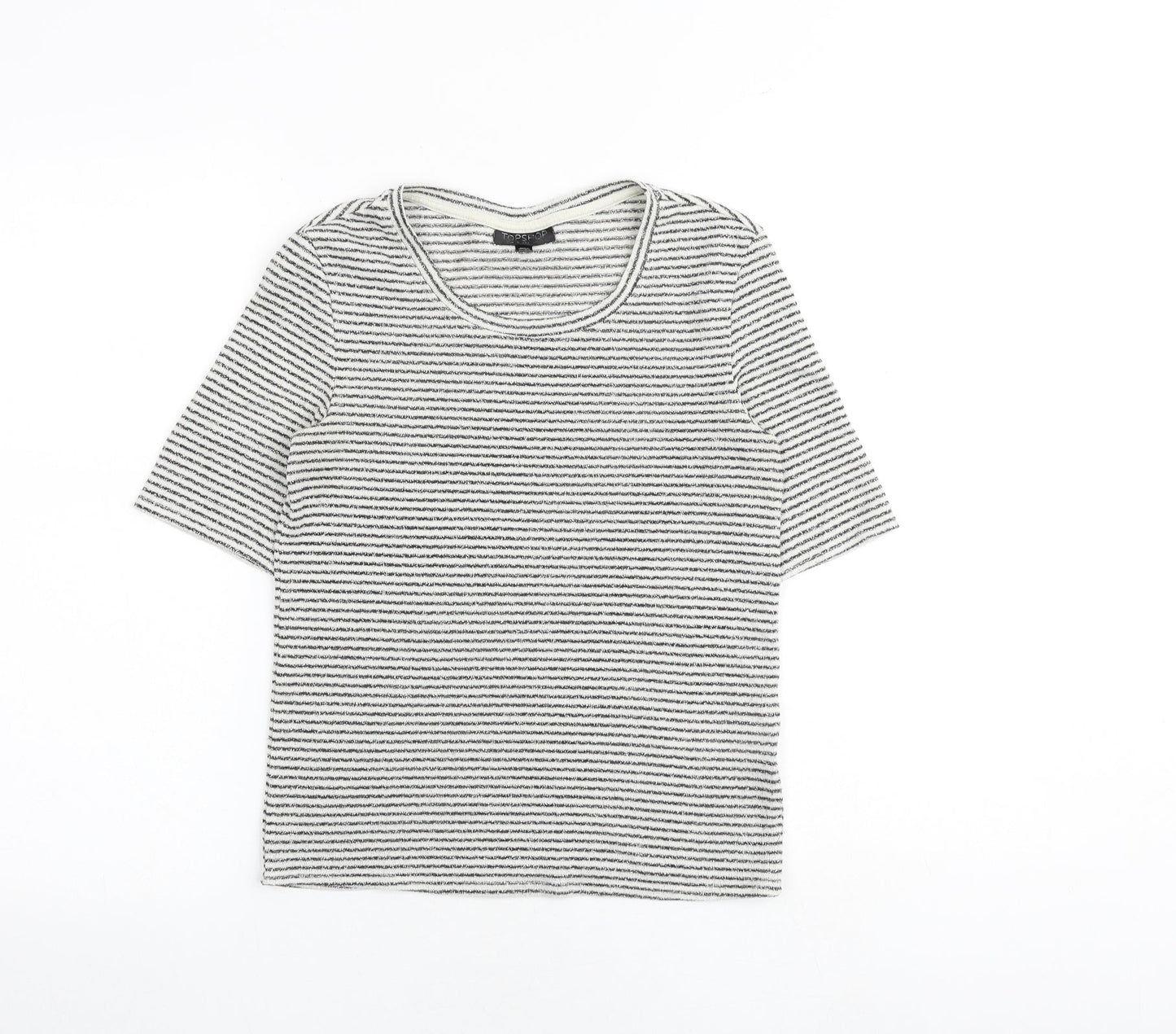 Womens UK Size 10 Topshop Multicoloured Basic T-Shirt