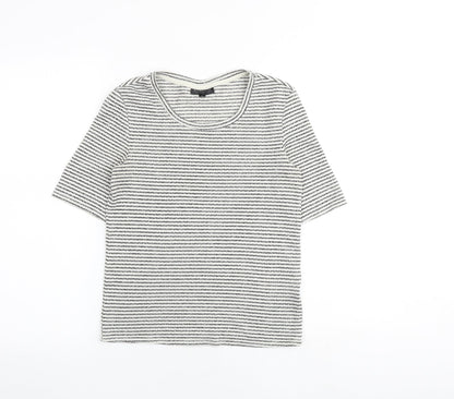 Womens UK Size 10 Topshop Multicoloured Basic T-Shirt