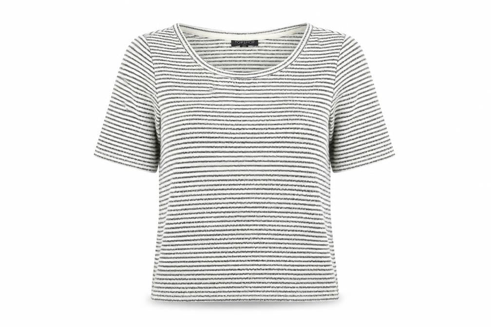 Womens UK Size 10 Topshop Multicoloured Basic T-Shirt