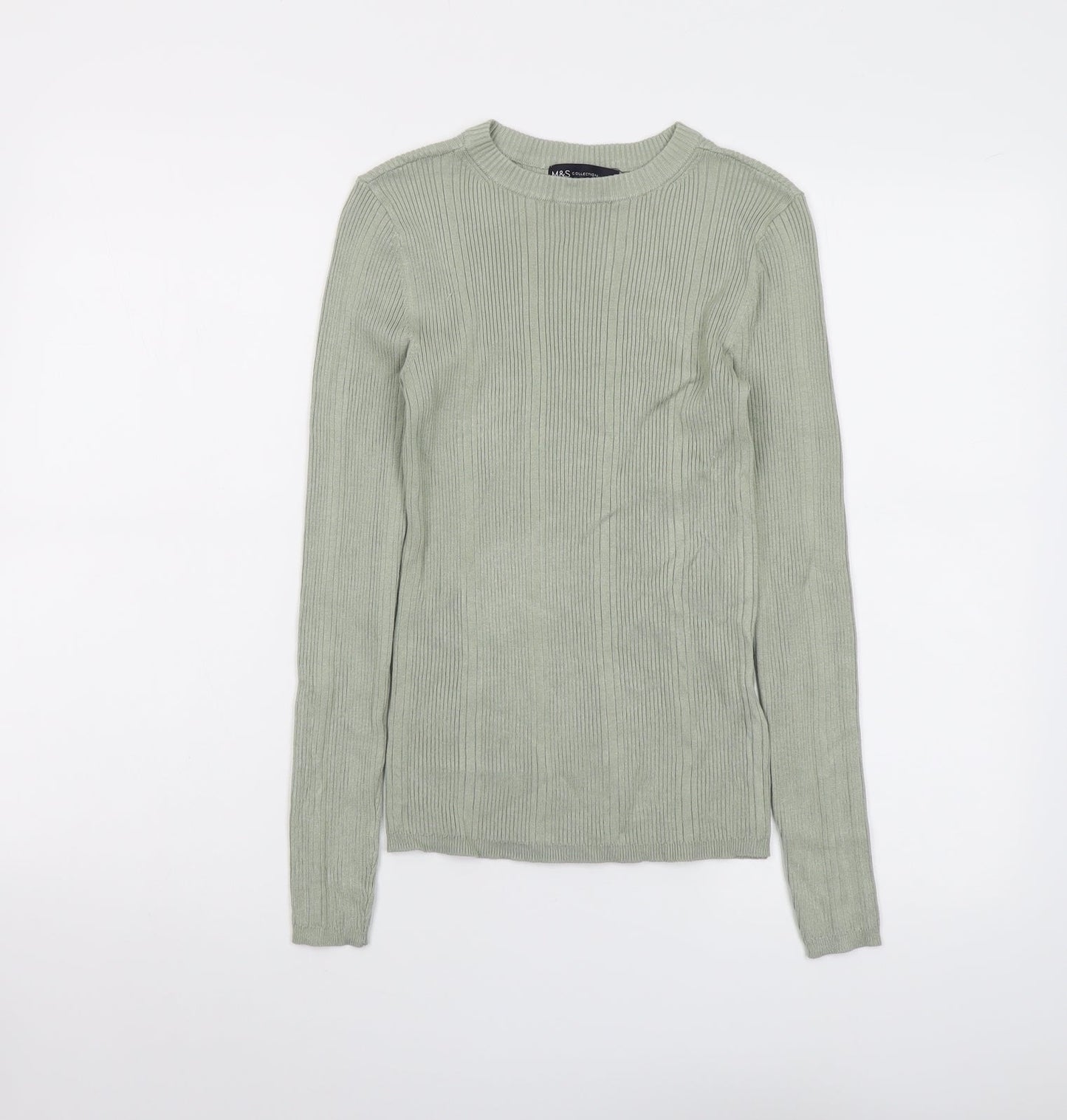 Womens UK Size 8 Marks and Spencer Green Pullover Jumper