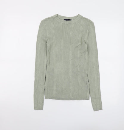 Womens UK Size 8 Marks and Spencer Green Pullover Jumper