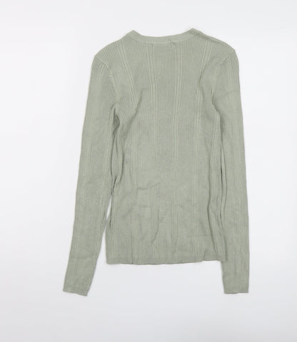 Womens UK Size 8 Marks and Spencer Green Pullover Jumper