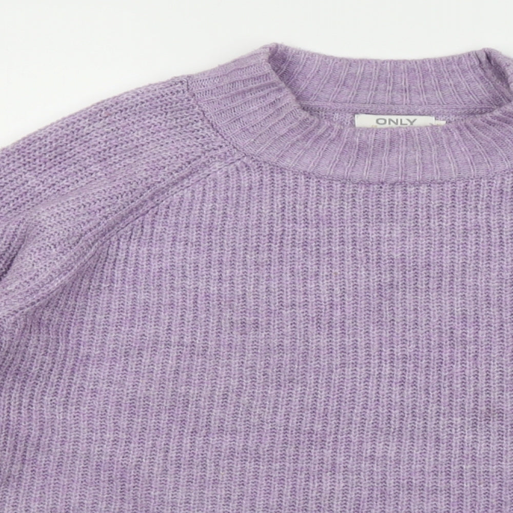 Womens UK Size M Only Purple Pullover Jumper