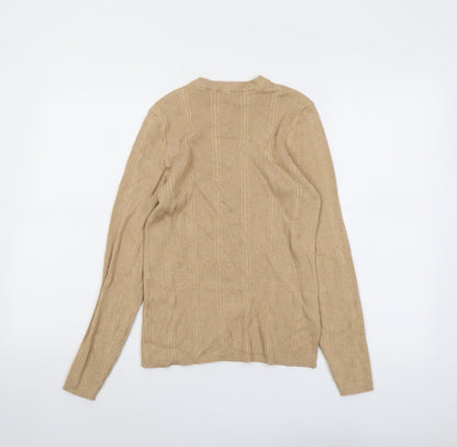 Womens UK Size M Marks and Spencer Beige Pullover Jumper