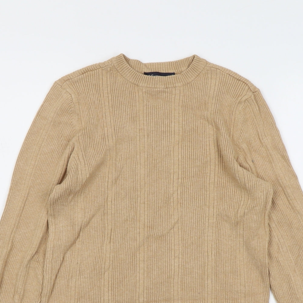 Womens UK Size M Marks and Spencer Beige Pullover Jumper