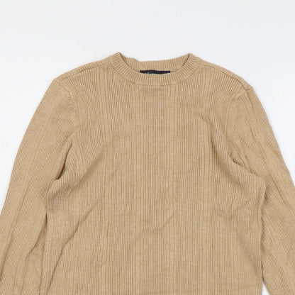 Womens UK Size M Marks and Spencer Beige Pullover Jumper