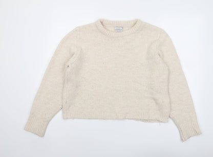 Womens UK Size M RESERVED Beige Pullover Jumper