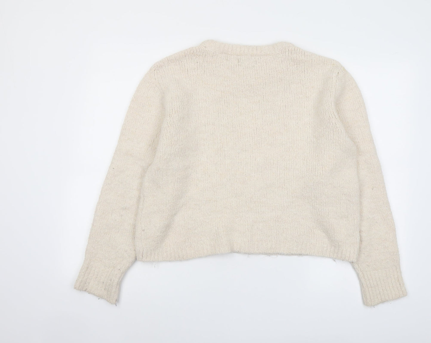Womens UK Size M RESERVED Beige Pullover Jumper