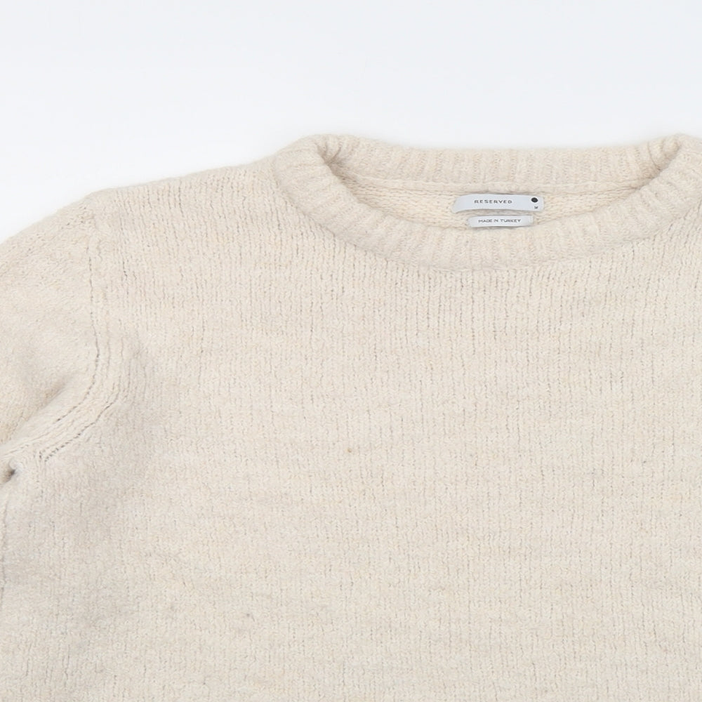 Womens UK Size M RESERVED Beige Pullover Jumper