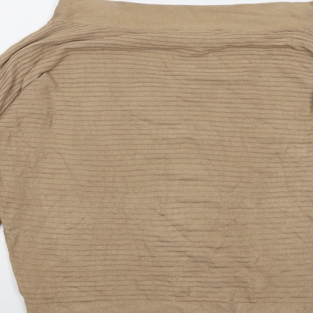 Womens UK Size 12 Lipsy Beige Pullover Jumper