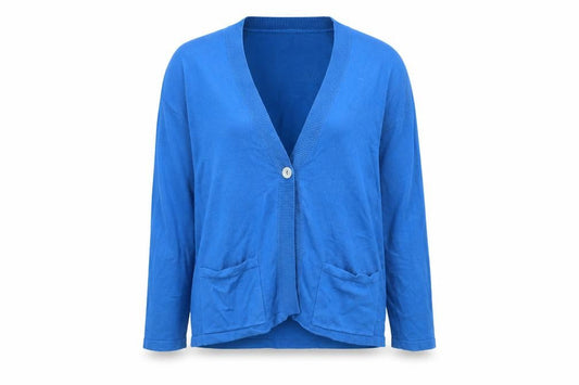 Womens UK Size XS Adini Blue Cardigan Jumper