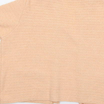 Womens UK Size L Mango Pink Cardigan Jumper