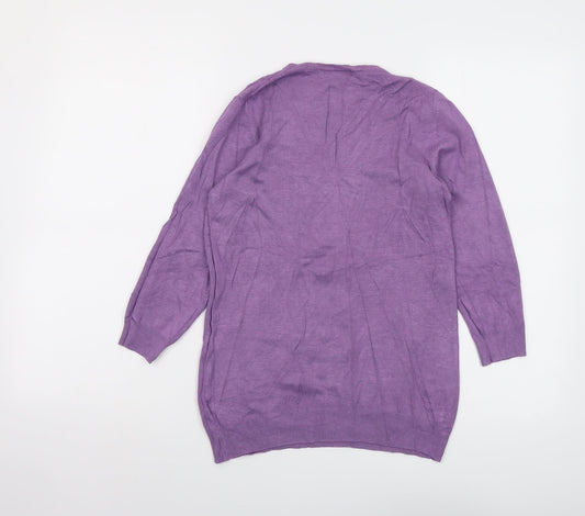 Womens UK Size 10 Marks and Spencer Purple Pullover Jumper
