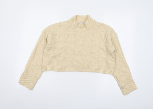 Womens UK Size S Zara Ivory Pullover Jumper
