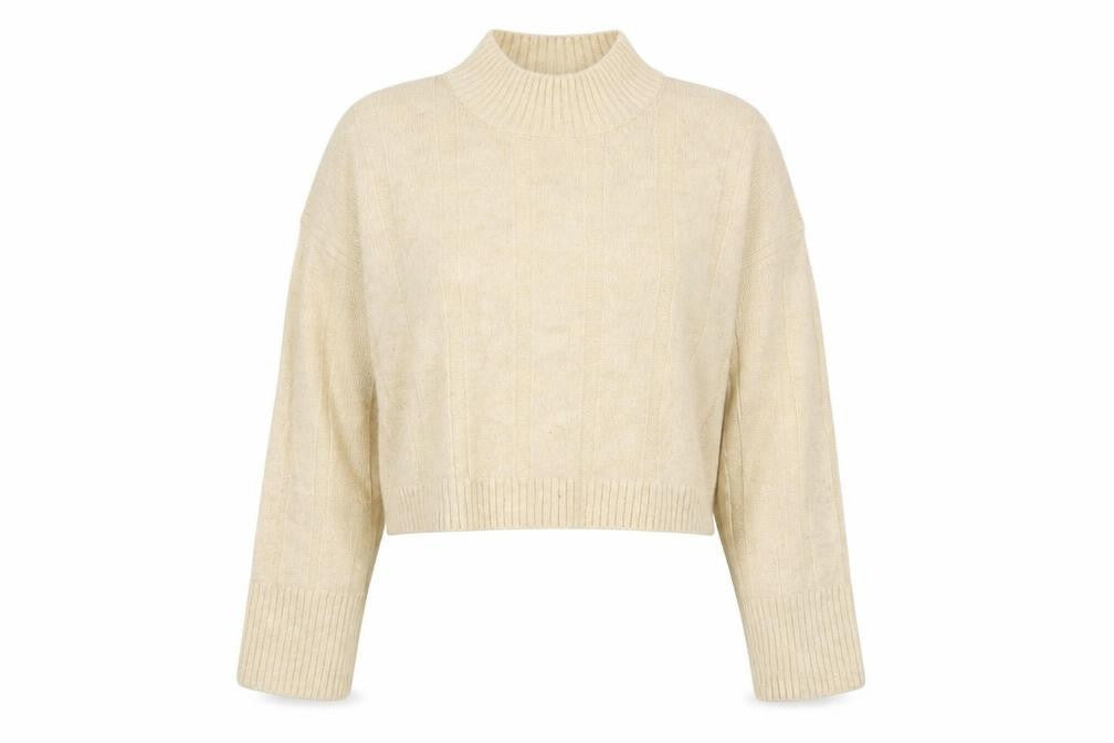 Womens UK Size S Zara Ivory Pullover Jumper