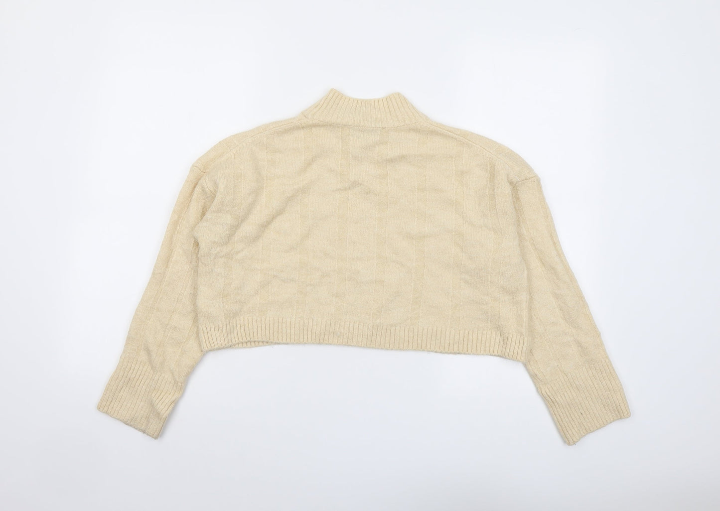 Womens UK Size S Zara Ivory Pullover Jumper