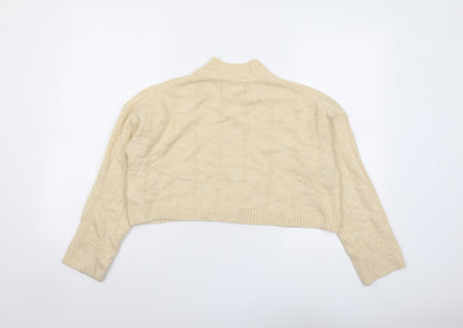 Womens UK Size S Zara Ivory Pullover Jumper