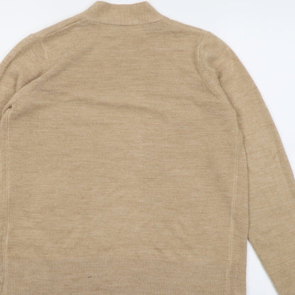 Womens UK Size S Marks and Spencer Beige Cardigan Jumper