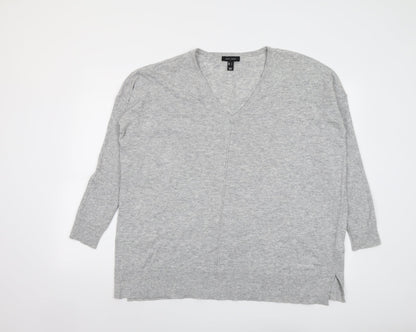 Womens UK Size L New Look Grey Pullover Jumper