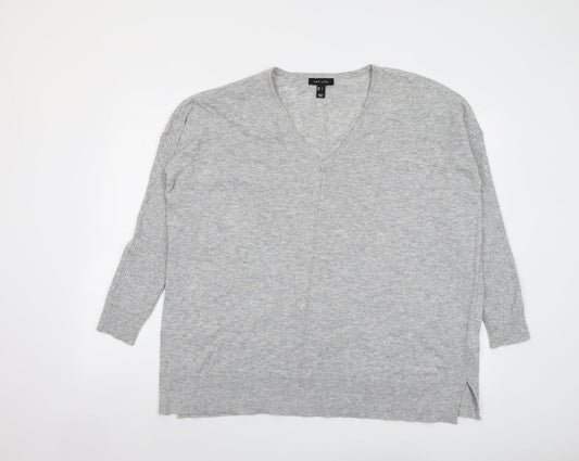 Womens UK Size L New Look Grey Pullover Jumper