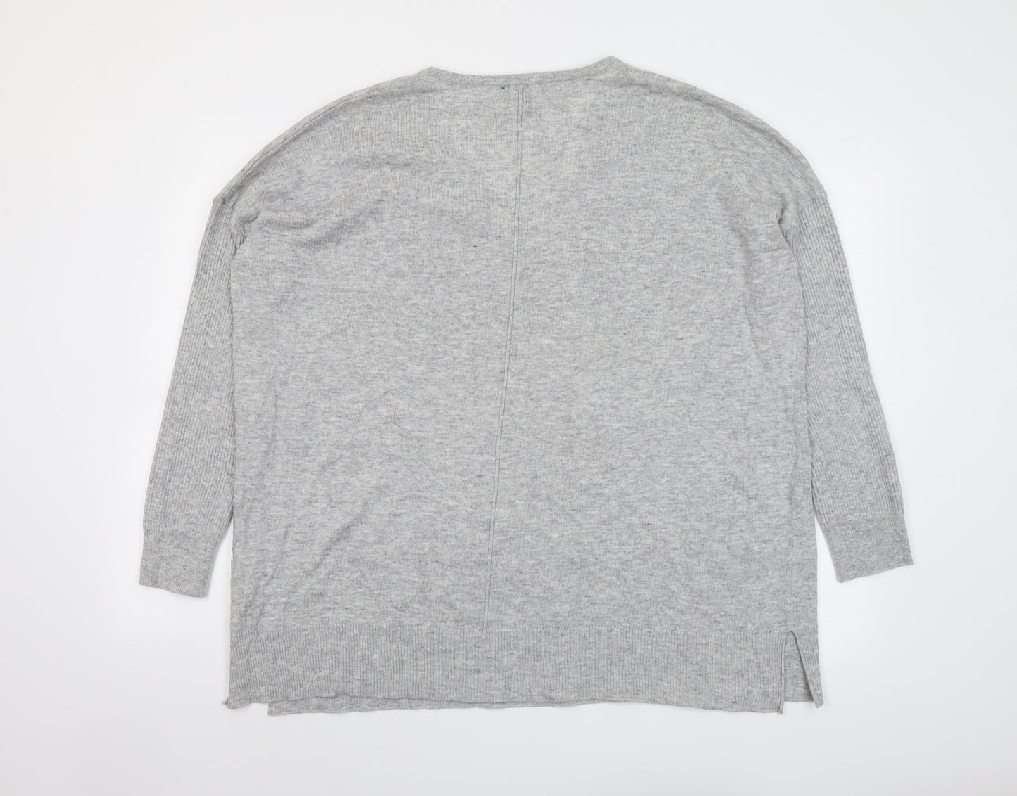 Womens UK Size L New Look Grey Pullover Jumper