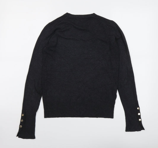 Womens UK Size S Zara Grey Pullover Jumper