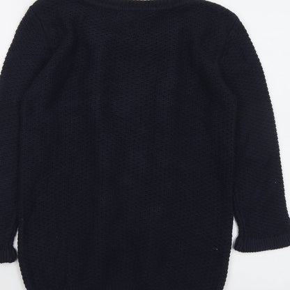 Womens UK Size S Monsoon Blue Pullover Jumper