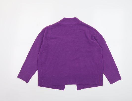 Womens UK Size 10 Marks and Spencer Purple Cardigan Jumper