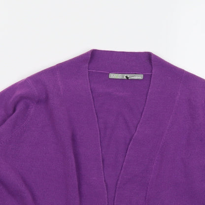 Womens UK Size 10 Marks and Spencer Purple Cardigan Jumper