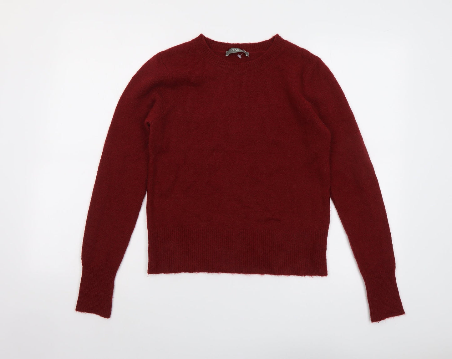 Womens UK Size S Oasis Red Pullover Jumper