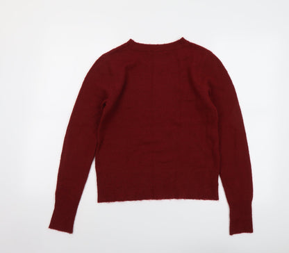 Womens UK Size S Oasis Red Pullover Jumper