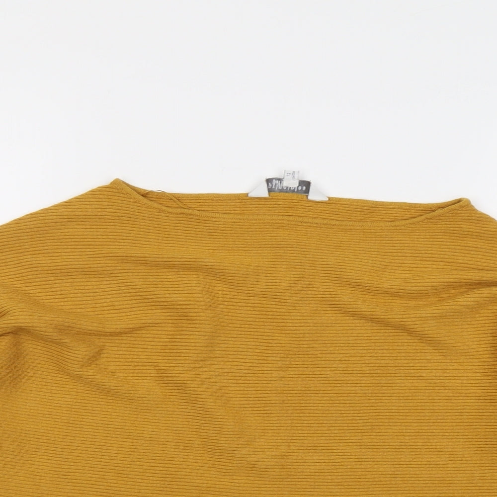 Womens UK Size 12 Principles Yellow Pullover Jumper