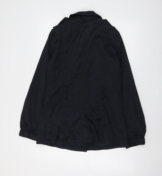 Womens UK Size M Mango Blue Pea Coat