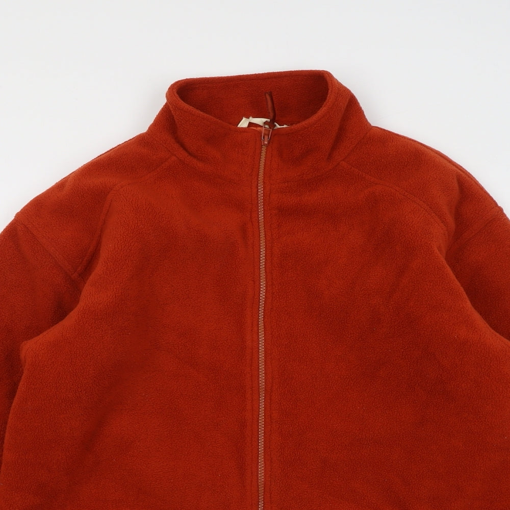 Exe Collection Womens Orange Jacket Size S Zip