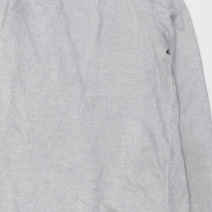 Womens UK Size 12 Maine Grey Cardigan Jumper