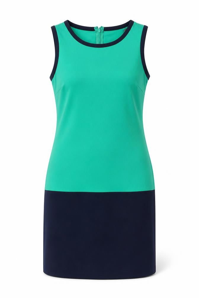 Cynthia Rowley Womens Green Geometric Nylon Shift Size XS Round Neck Pullover