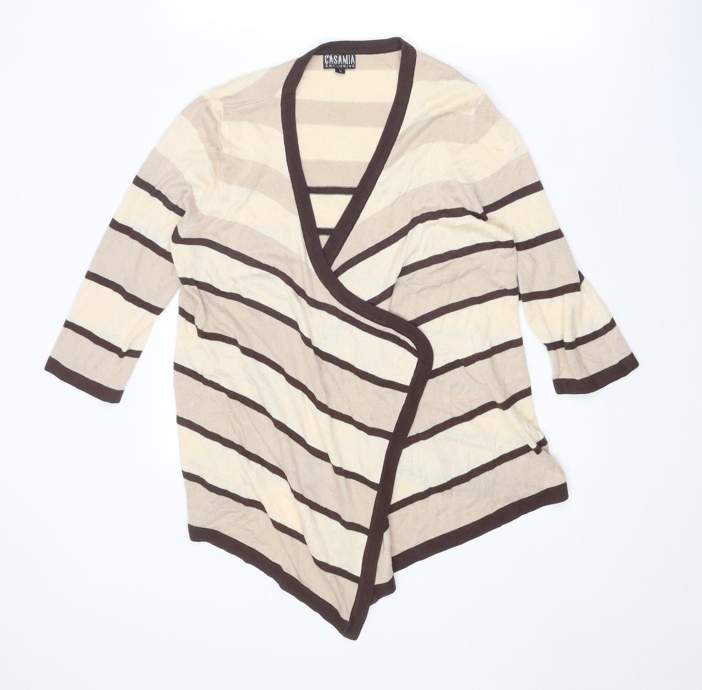 Womens UK Size S Casamia Beige Cardigan Jumper