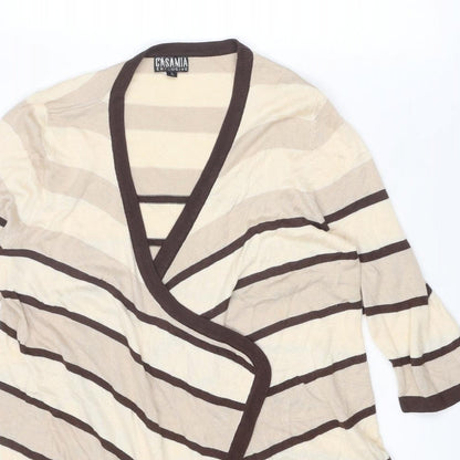 Womens UK Size S Casamia Beige Cardigan Jumper