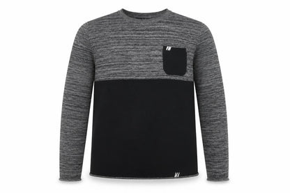 Enos&Co. Mens Black Round Neck Viscose Pullover Jumper Size XL Long Sleeve